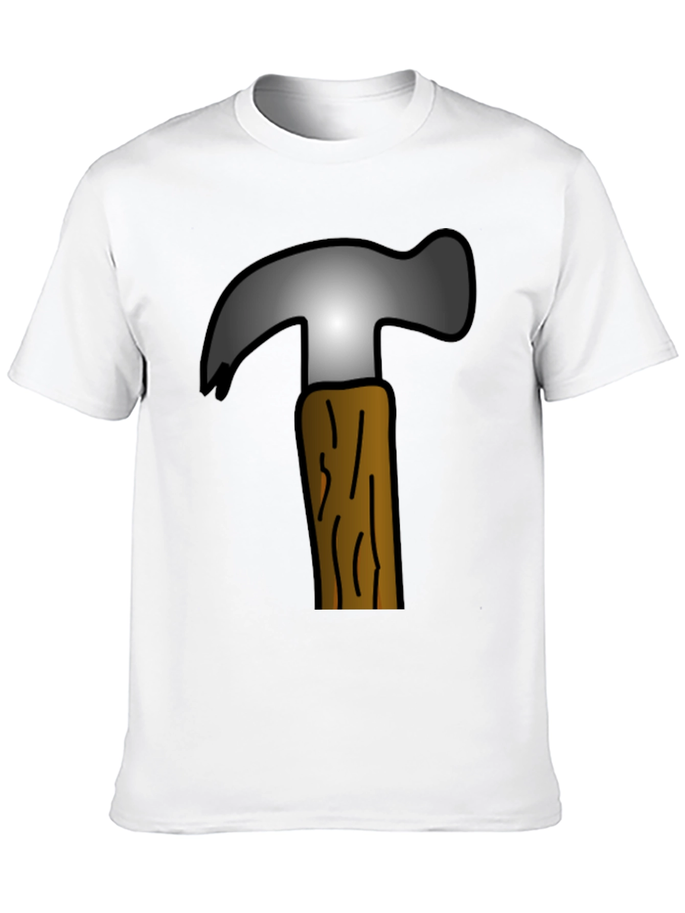 Hammer Graphic Tee - Cartoon Tool Design