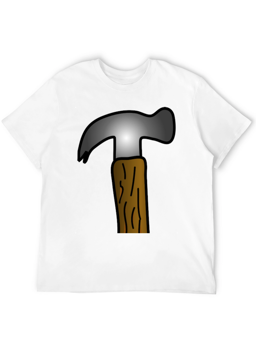 Hammer Graphic Tee - Cartoon Tool Design