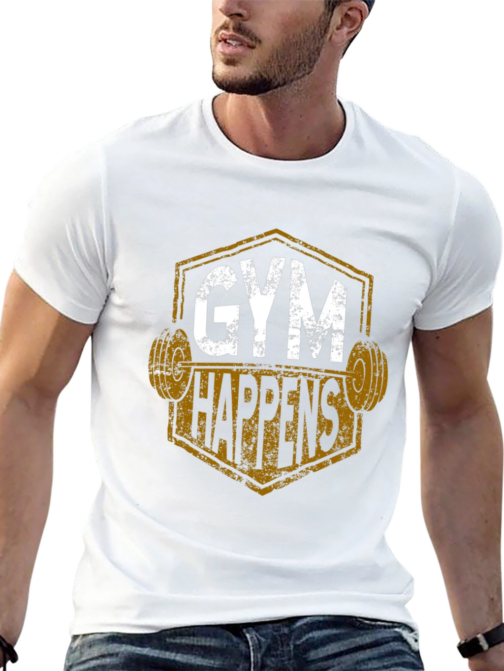 Gym Happens Graphic T-Shirt