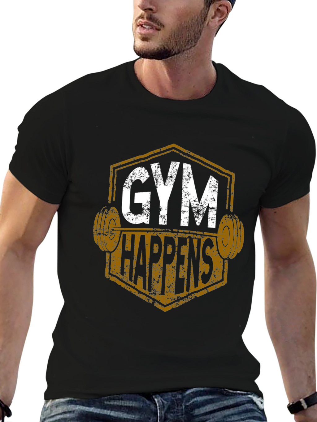 Gym Happens Graphic T-Shirt