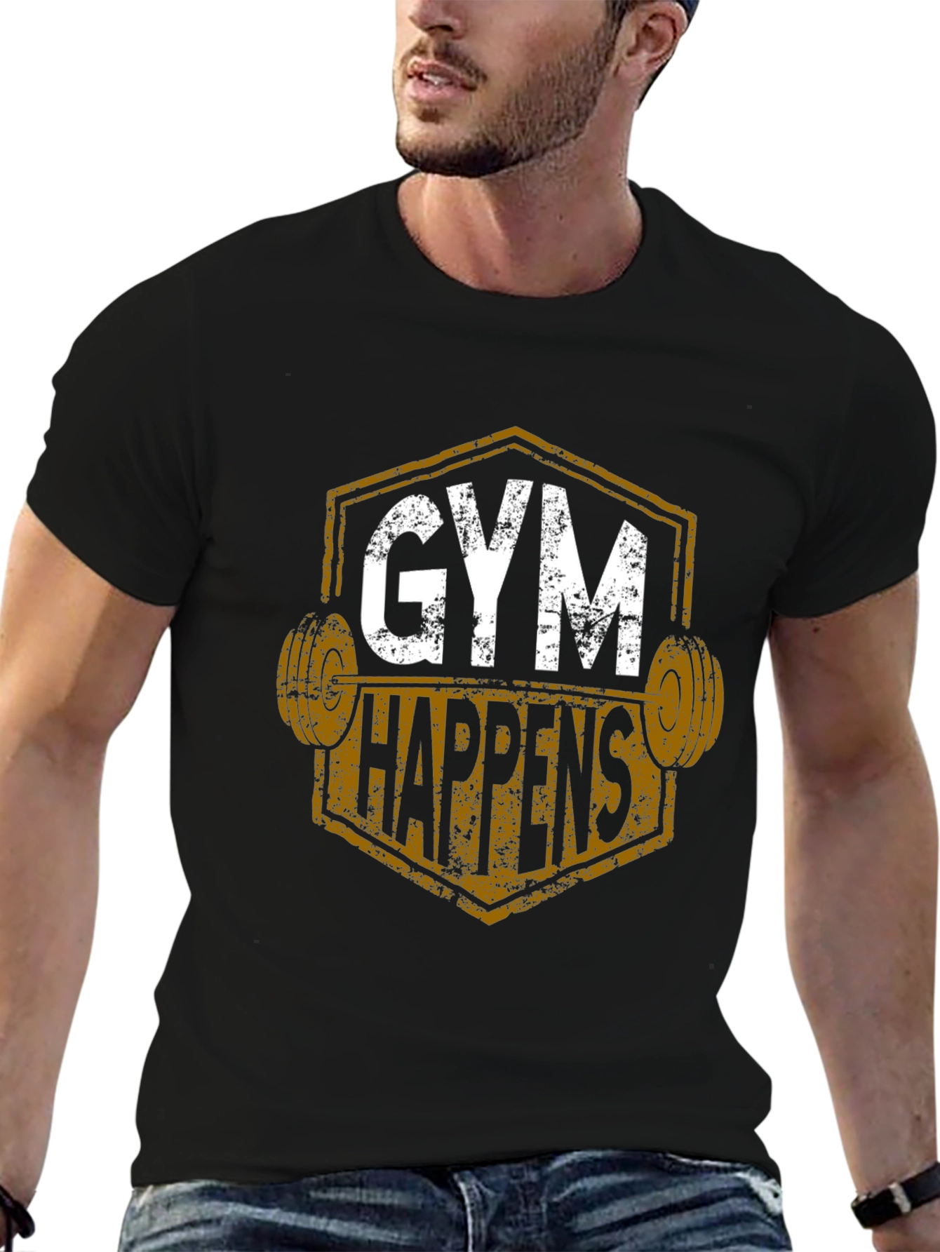 Gym Happens Graphic T-Shirt