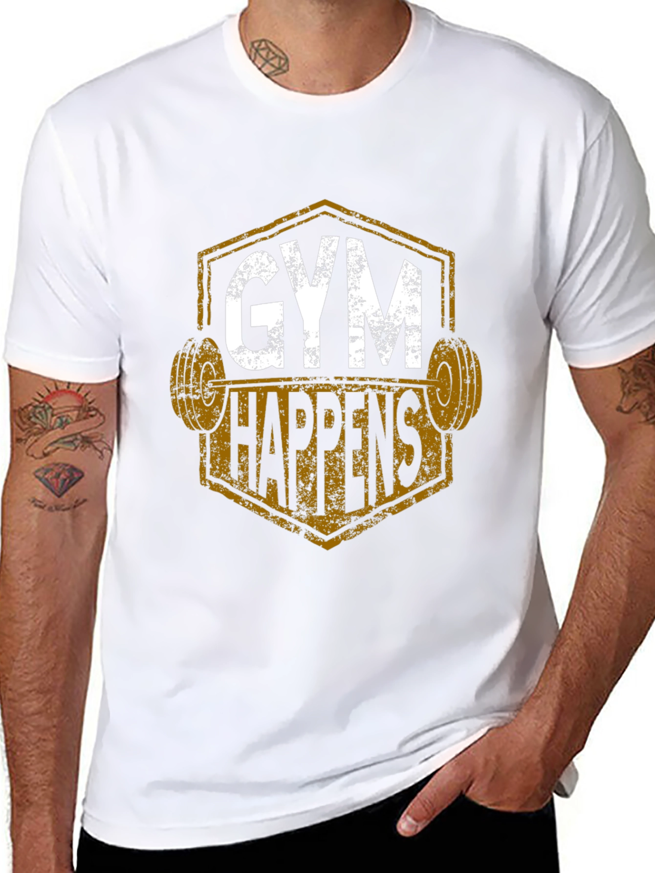 Gym Happens Graphic T-Shirt