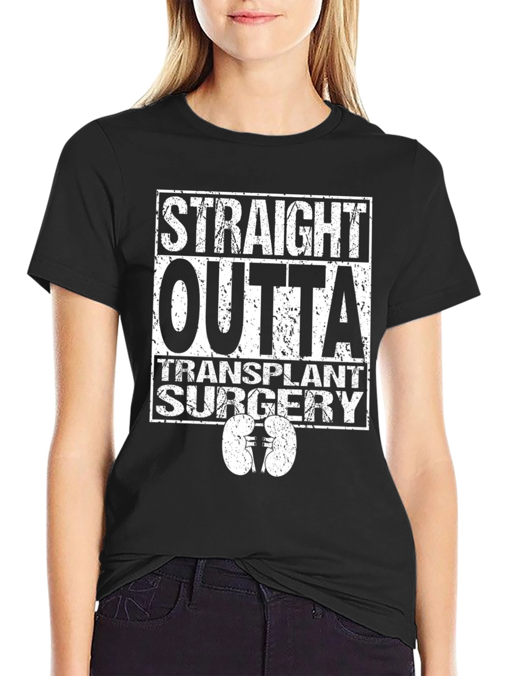 Straight Outta Transplant Surgery Graphic T-Shirt