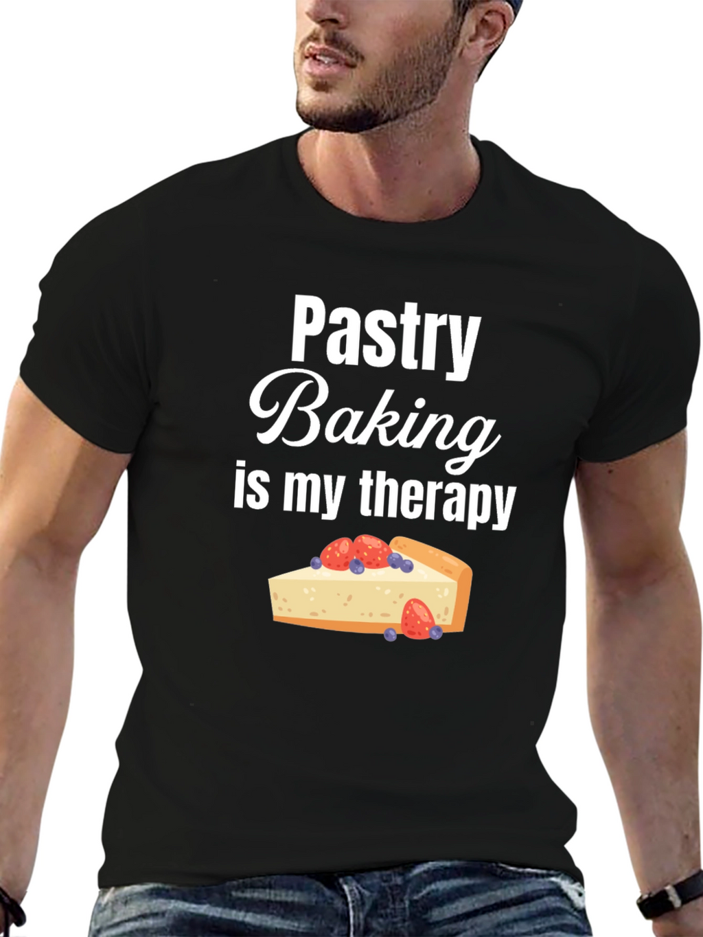 Pastry Baking Therapy Graphic T-Shirt