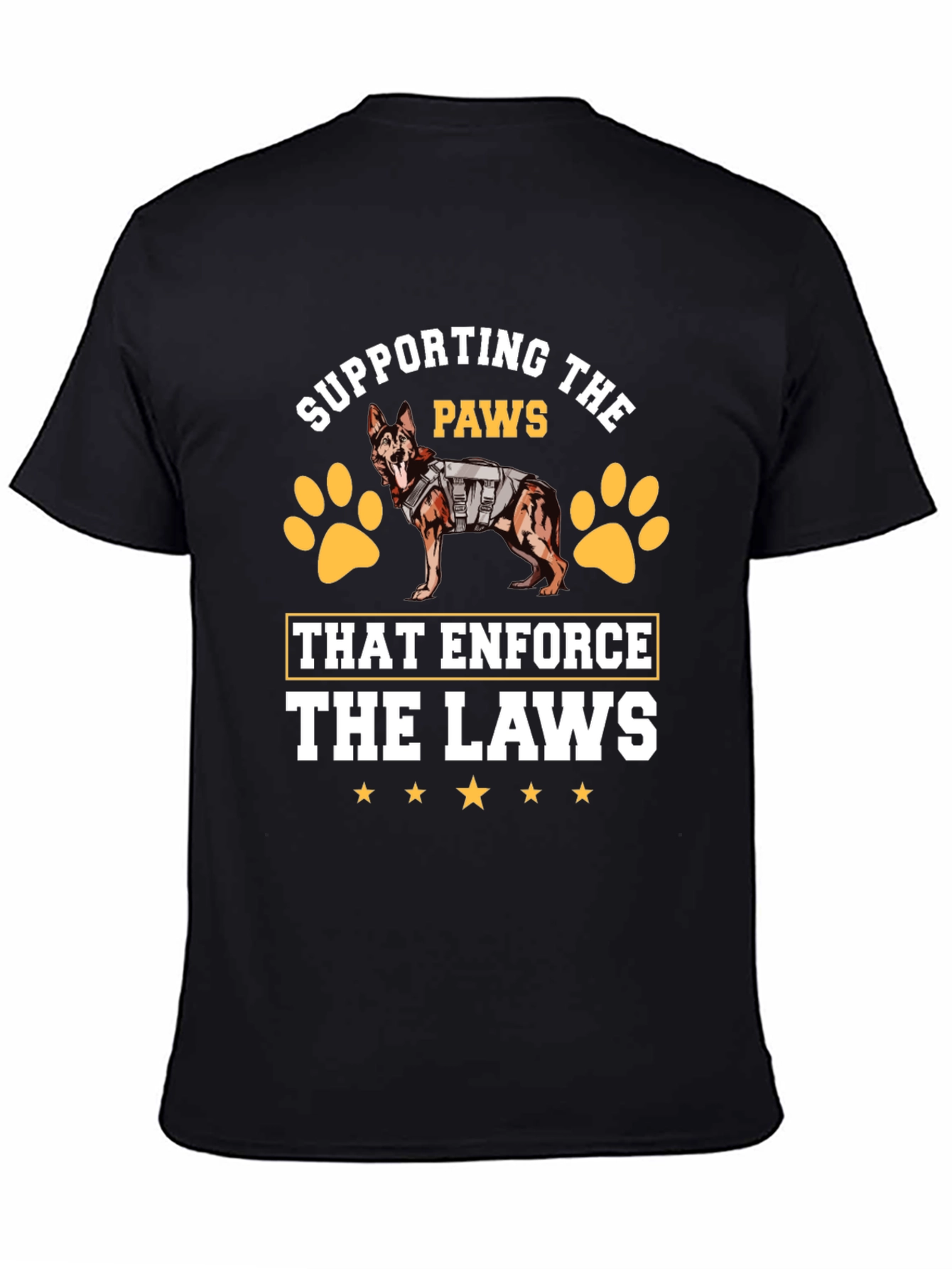 Supporting the Paws That Enforce the Laws K9 T-Shirt
