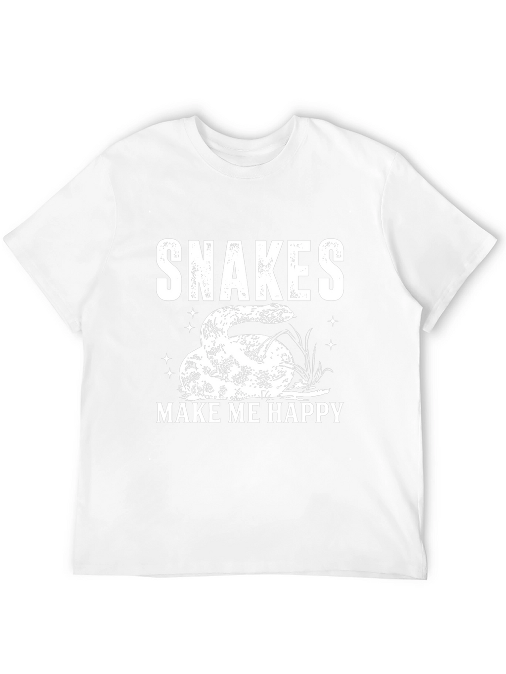 Snakes Make Me Happy Tee - Reptile Lover T-Shirt