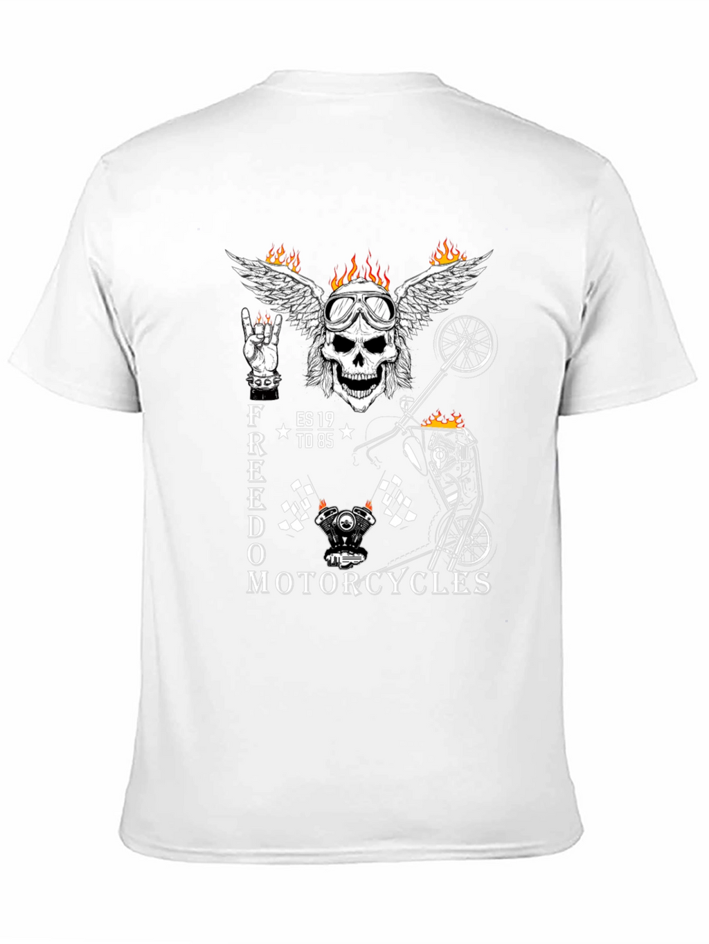 Freedom Motorcycles Graphic Tee - Black