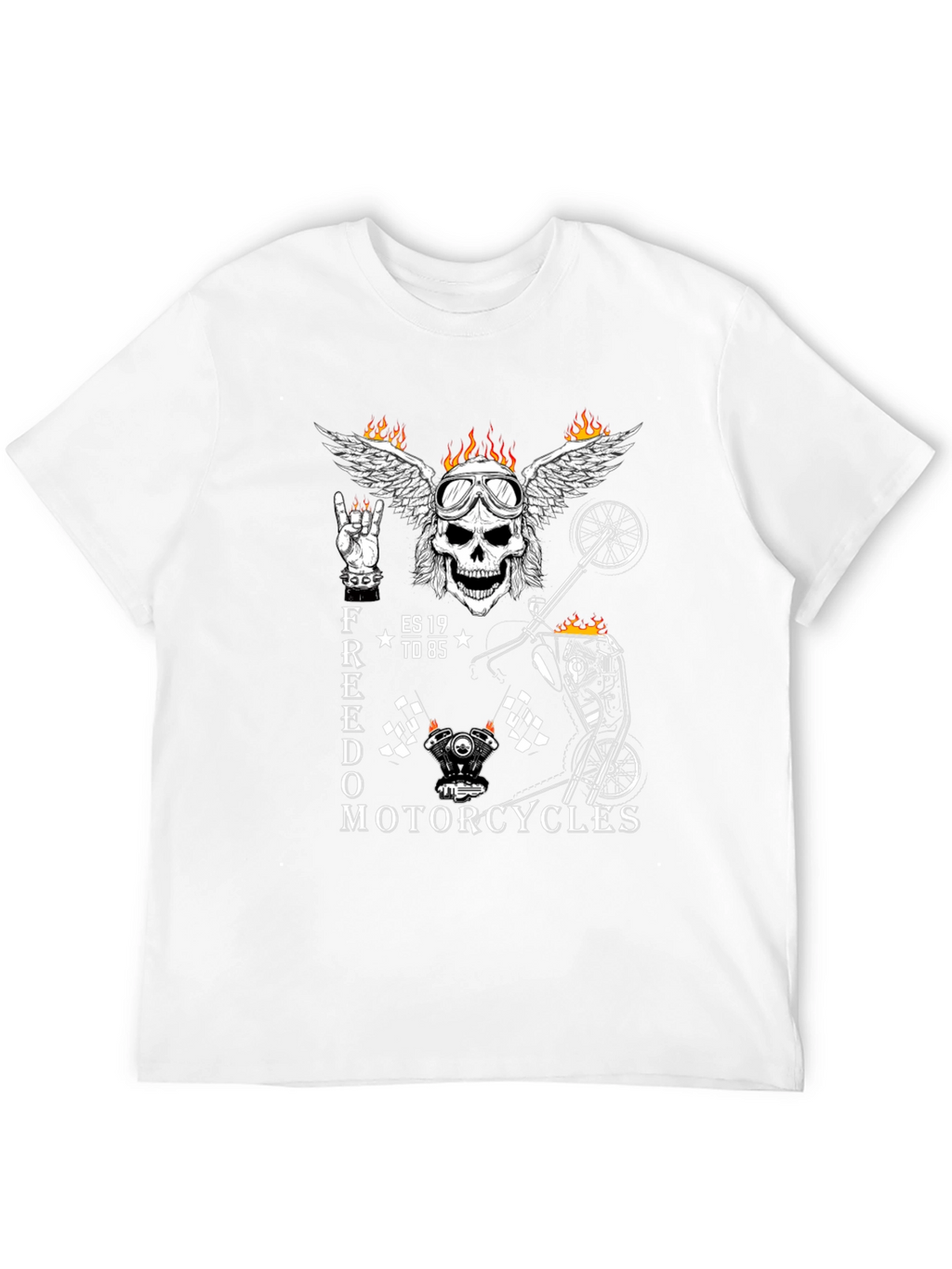 Freedom Motorcycles Graphic Tee - Black