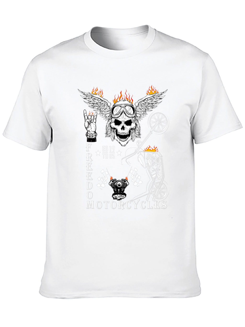 Freedom Motorcycles Graphic Tee - Black