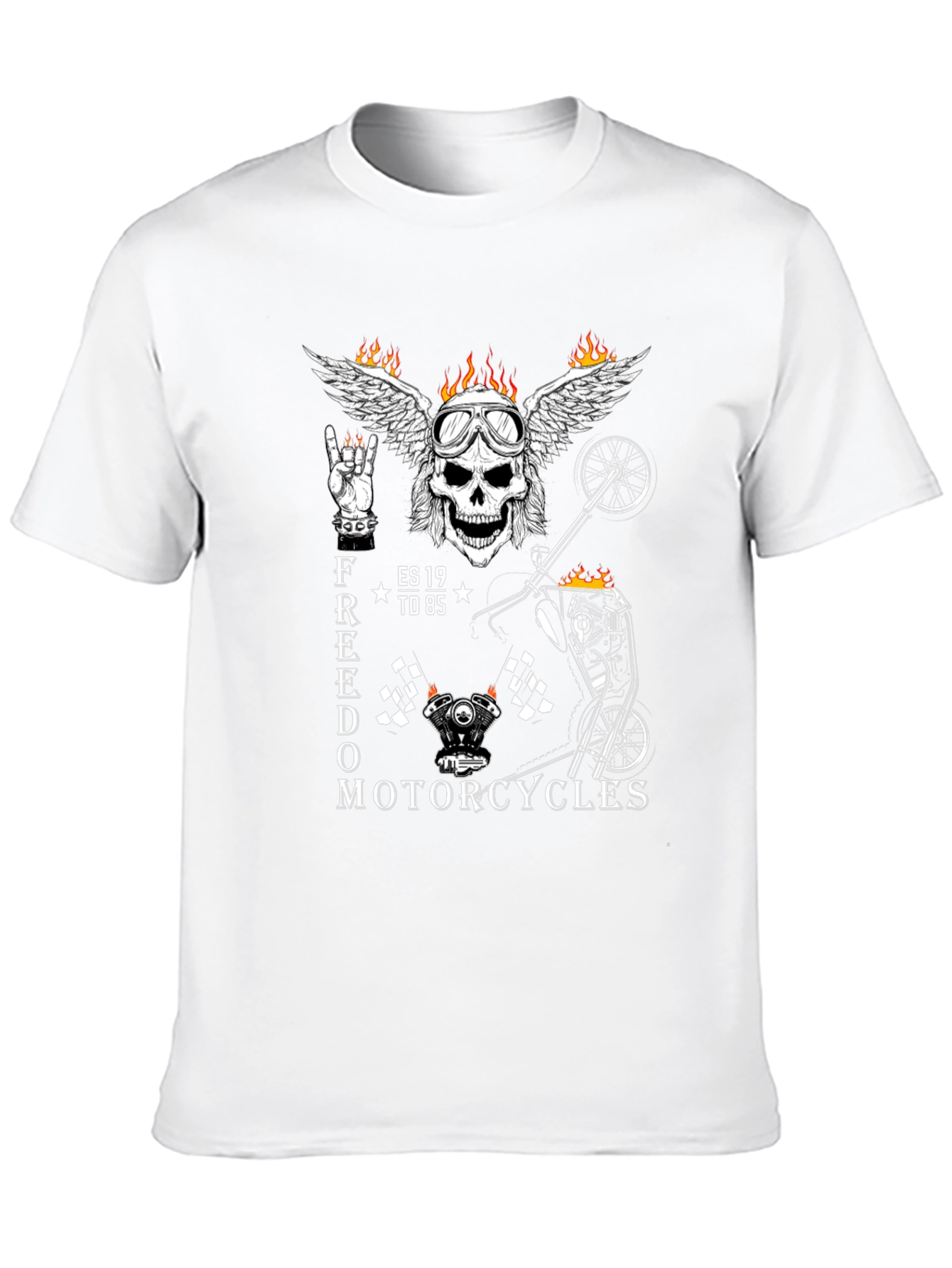 Freedom Motorcycles Graphic Tee - Black