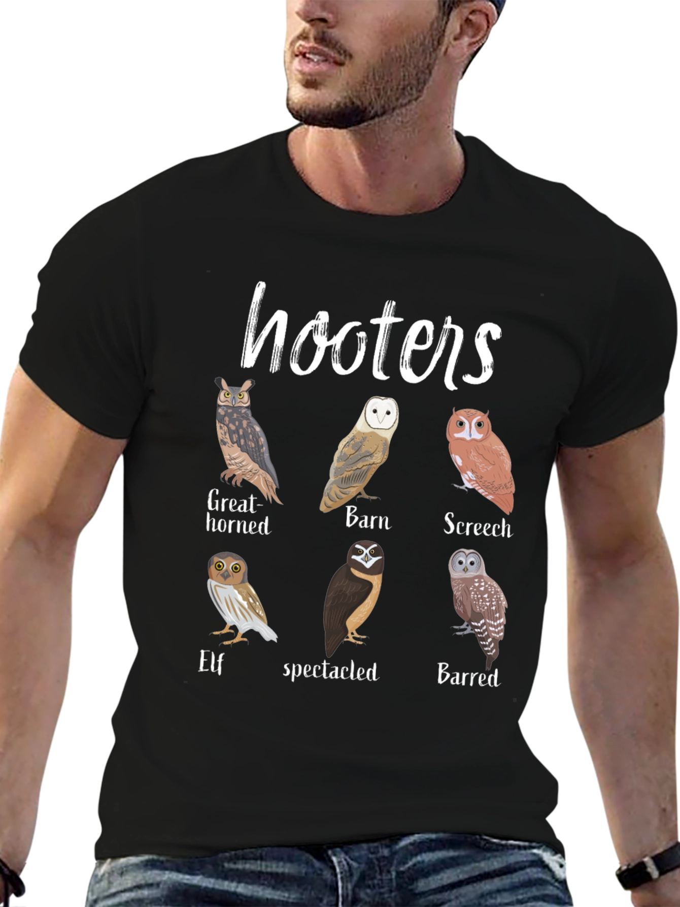 Hooters Owl Types T-Shirt