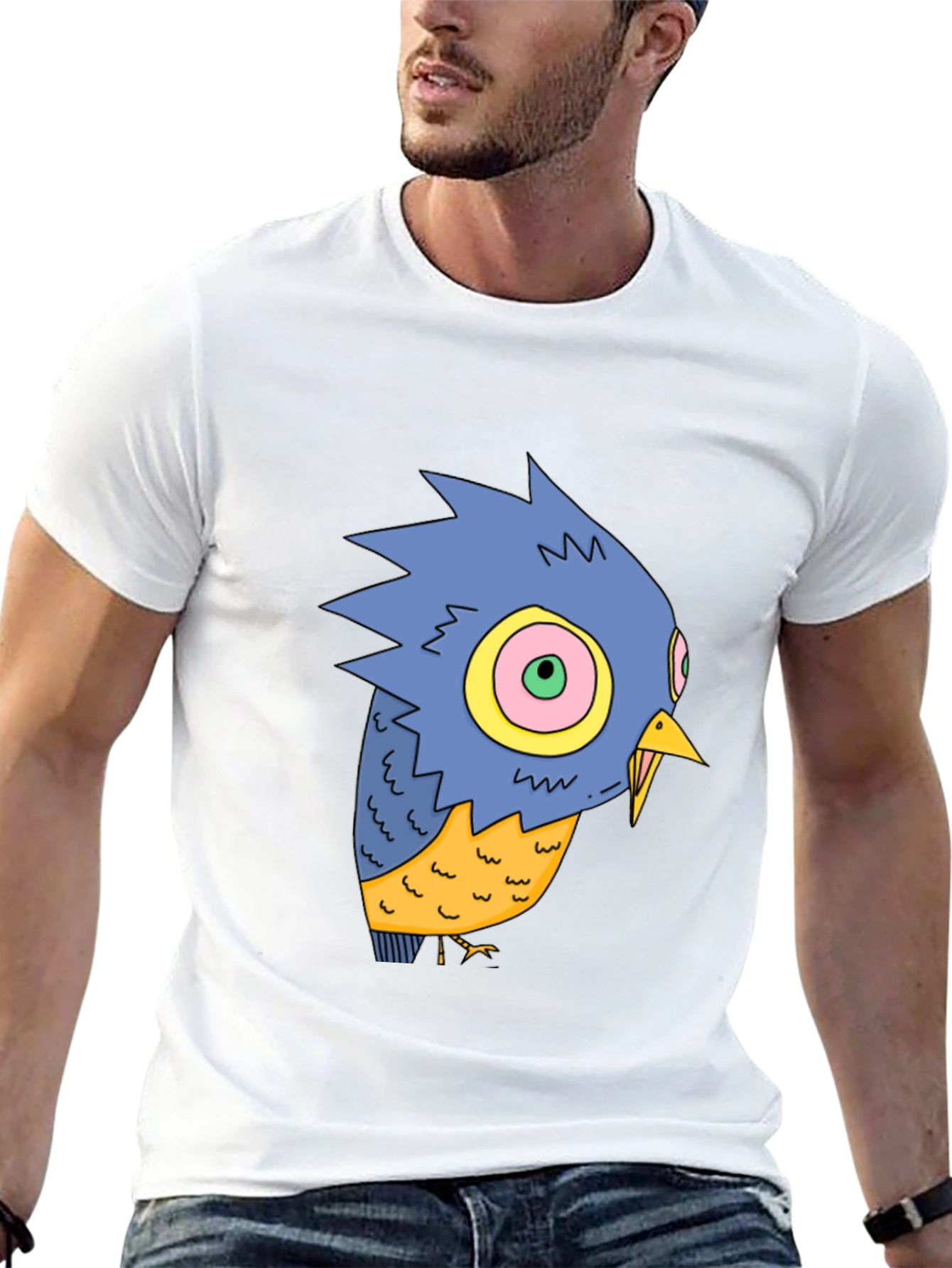 Cartoon Bird Graphic Tee