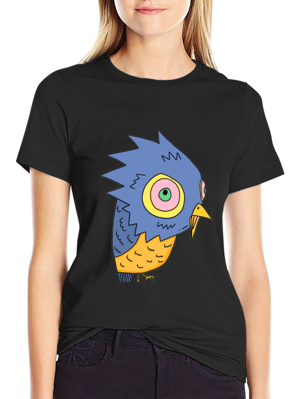Cartoon Bird Graphic Tee