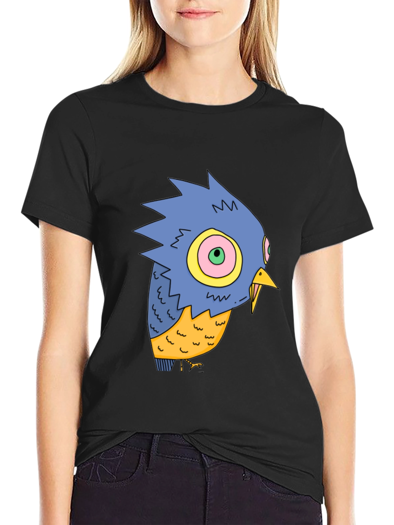 Cartoon Bird Graphic Tee