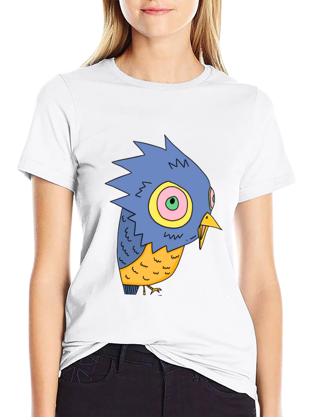 Cartoon Bird Graphic Tee