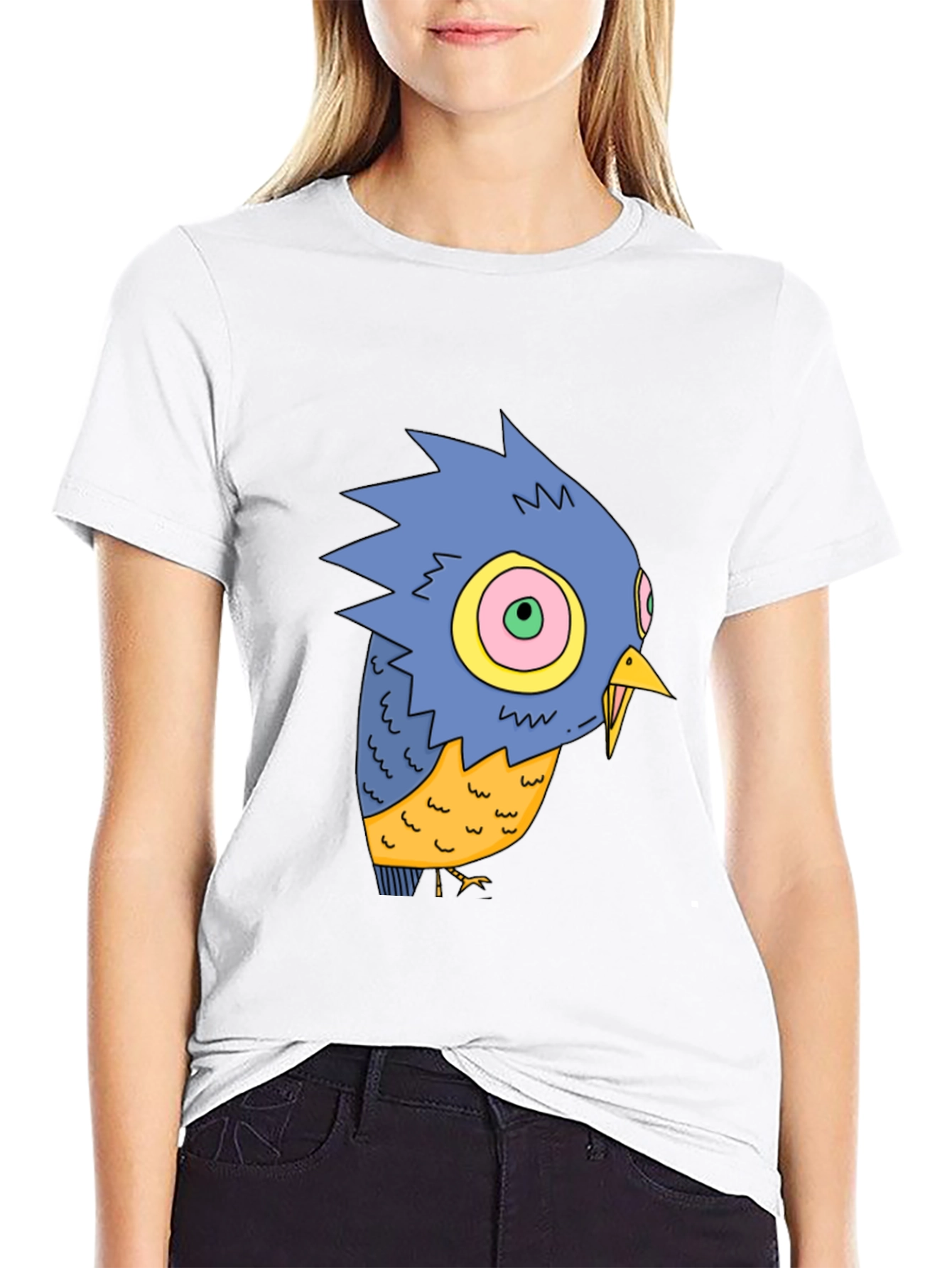 Cartoon Bird Graphic Tee