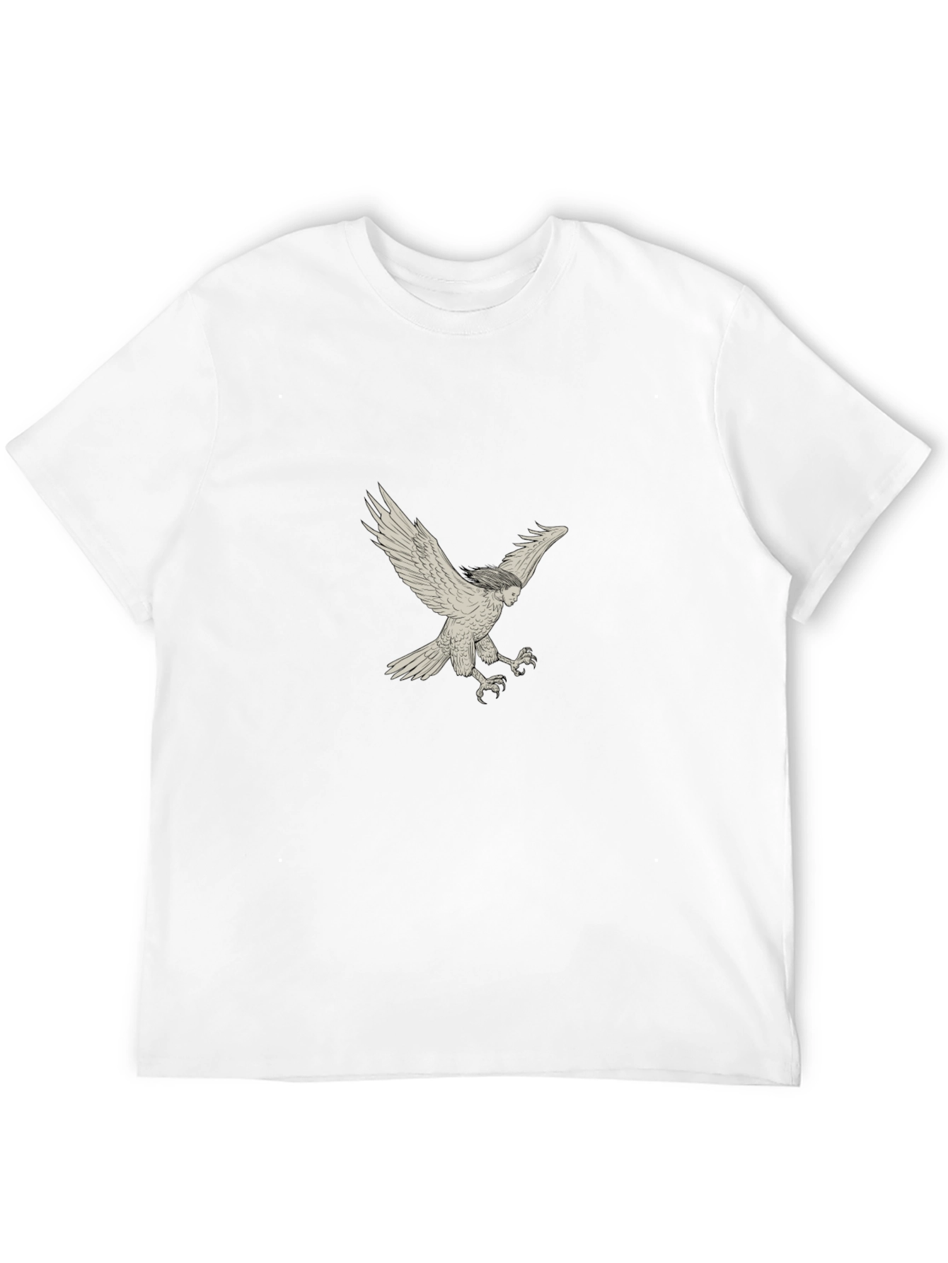 Black T-Shirt with Harpy Graphic