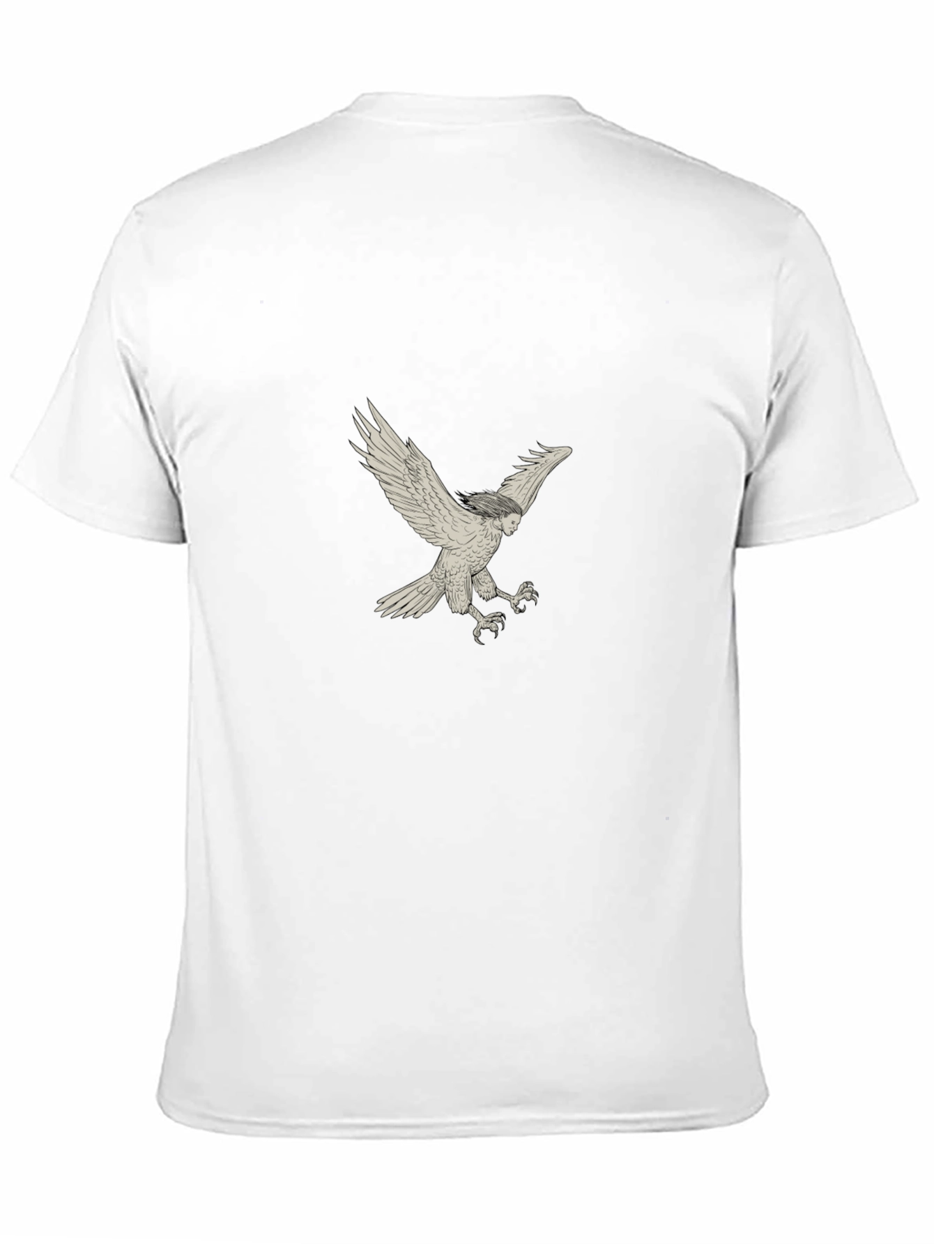 Black T-Shirt with Harpy Graphic