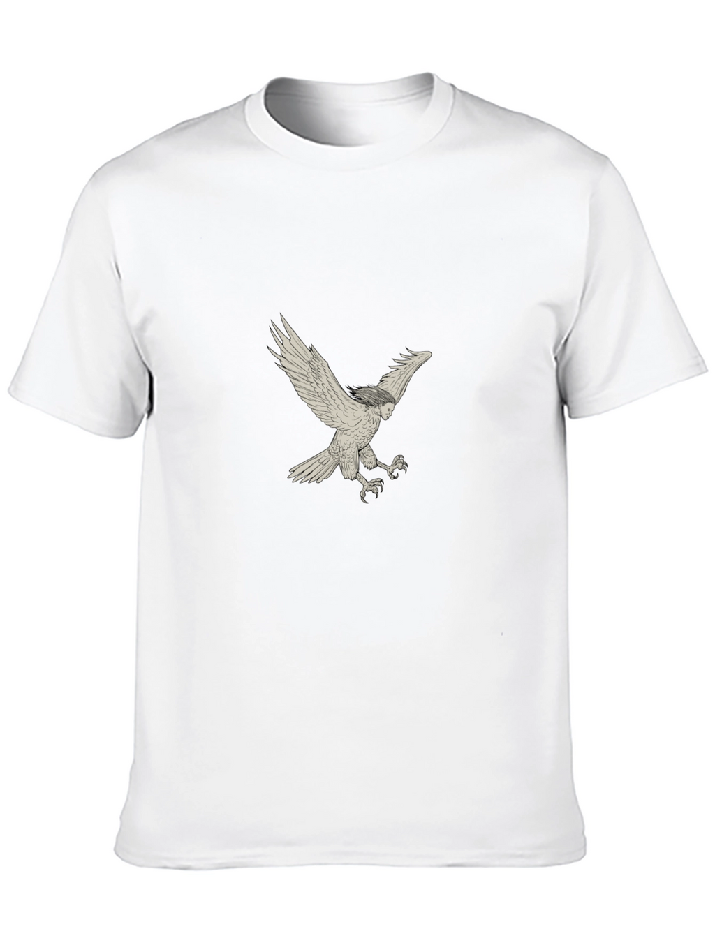 Black T-Shirt with Harpy Graphic