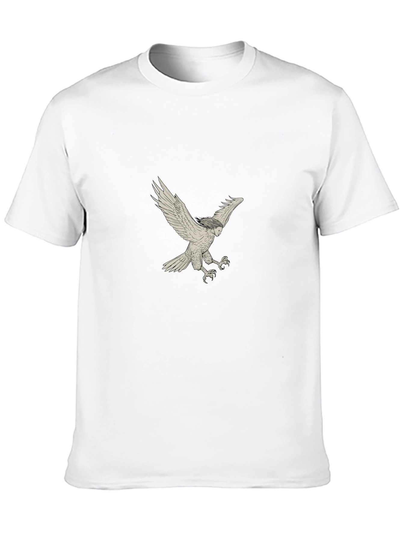 Black T-Shirt with Harpy Graphic