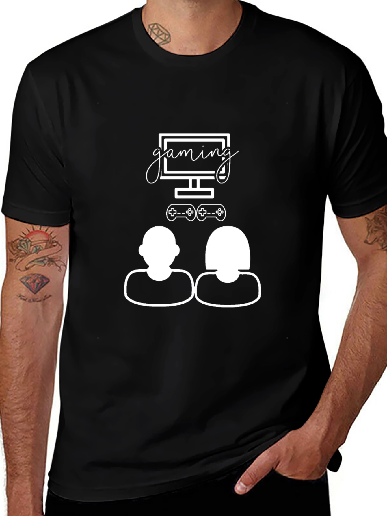 Gaming Couple Graphic Tee - Gamers Delight!