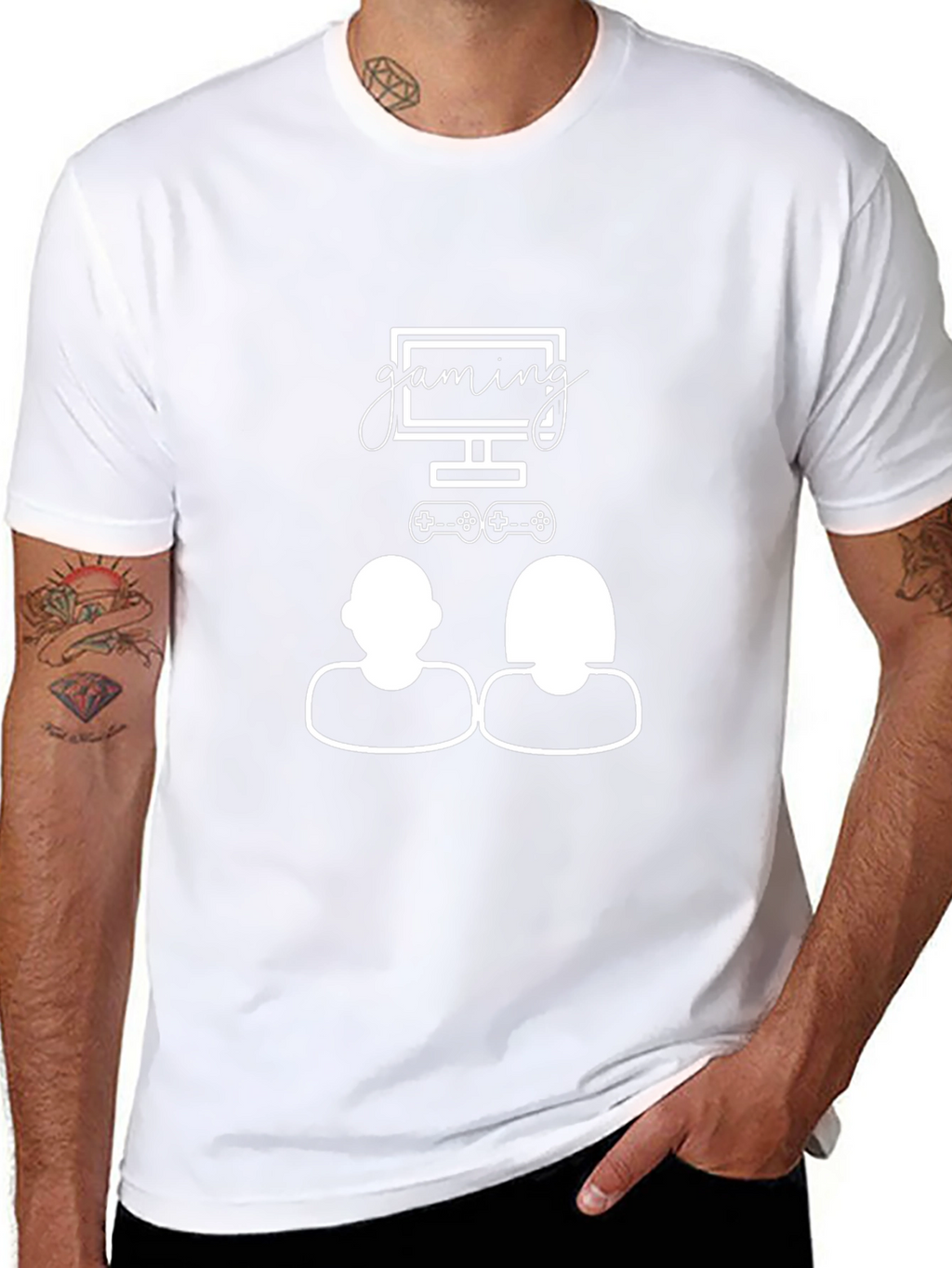 Gaming Couple Graphic Tee - Gamers Delight!