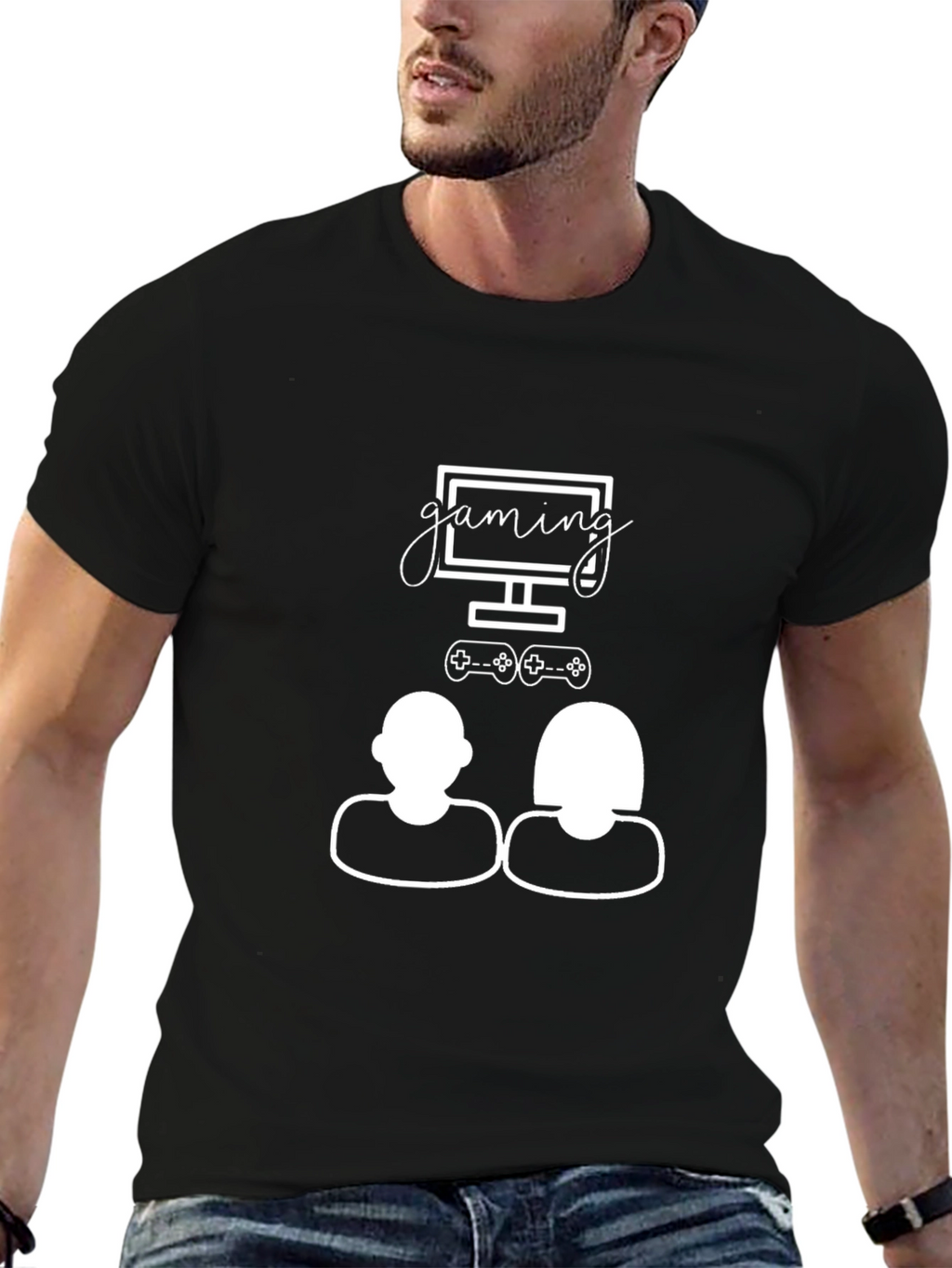 Gaming Couple Graphic Tee - Gamers Delight!