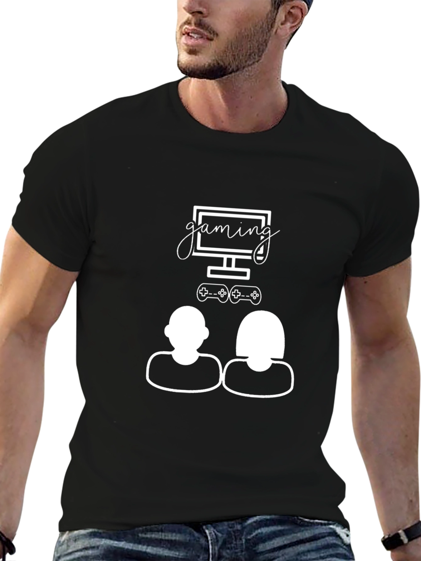 Gaming Couple Graphic Tee - Gamers Delight!