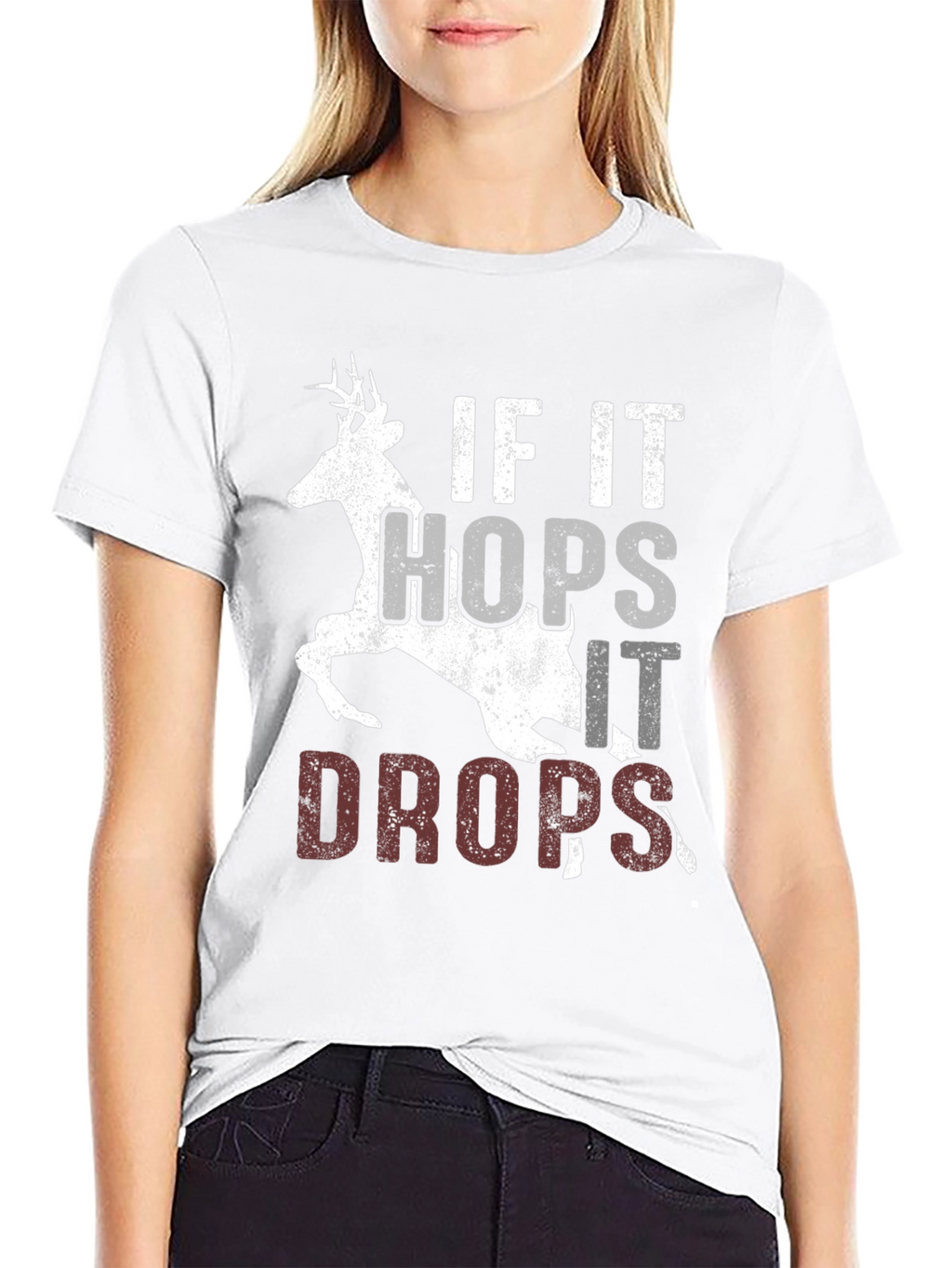 If It Hops It Drops Hunting Tee