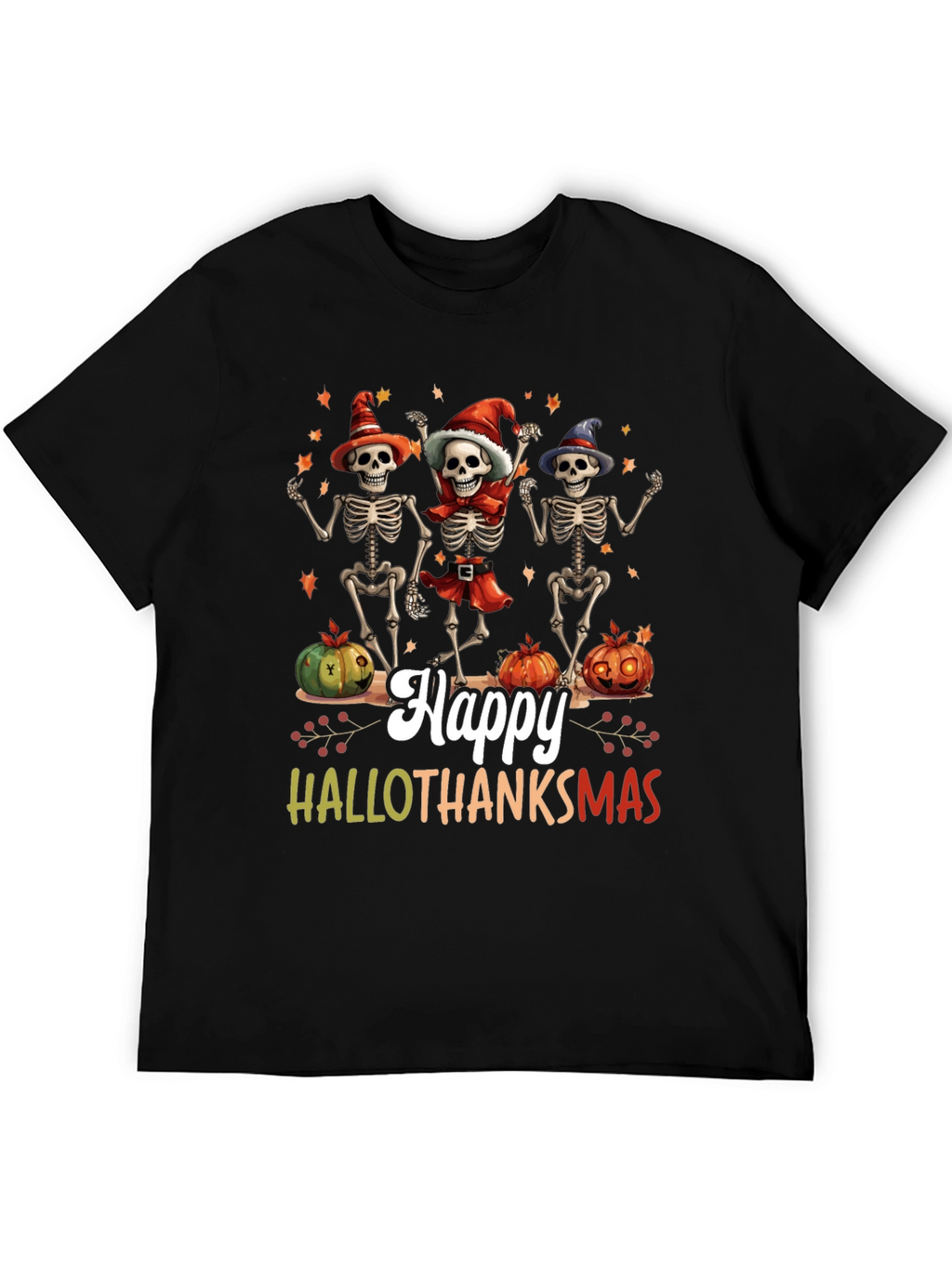 Happy Hallothanksmas Skeleton T-Shirt