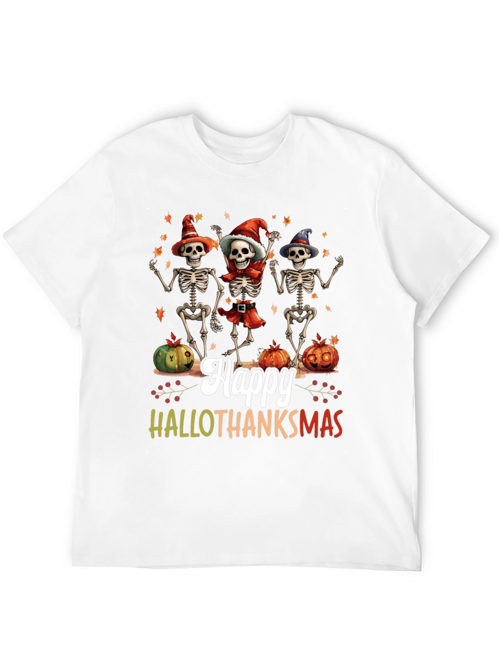 Happy Hallothanksmas Skeleton T-Shirt