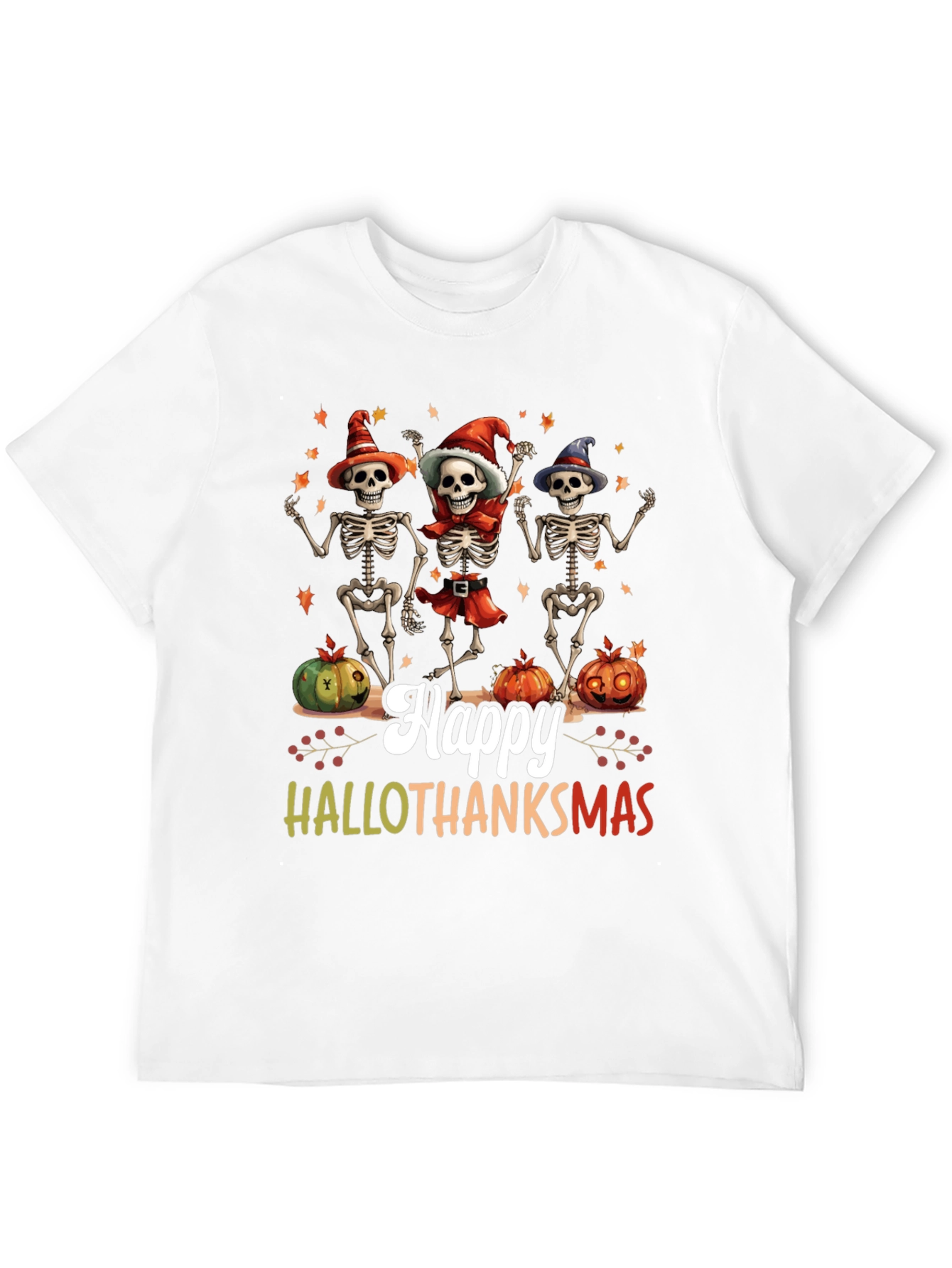 Happy Hallothanksmas Skeleton T-Shirt