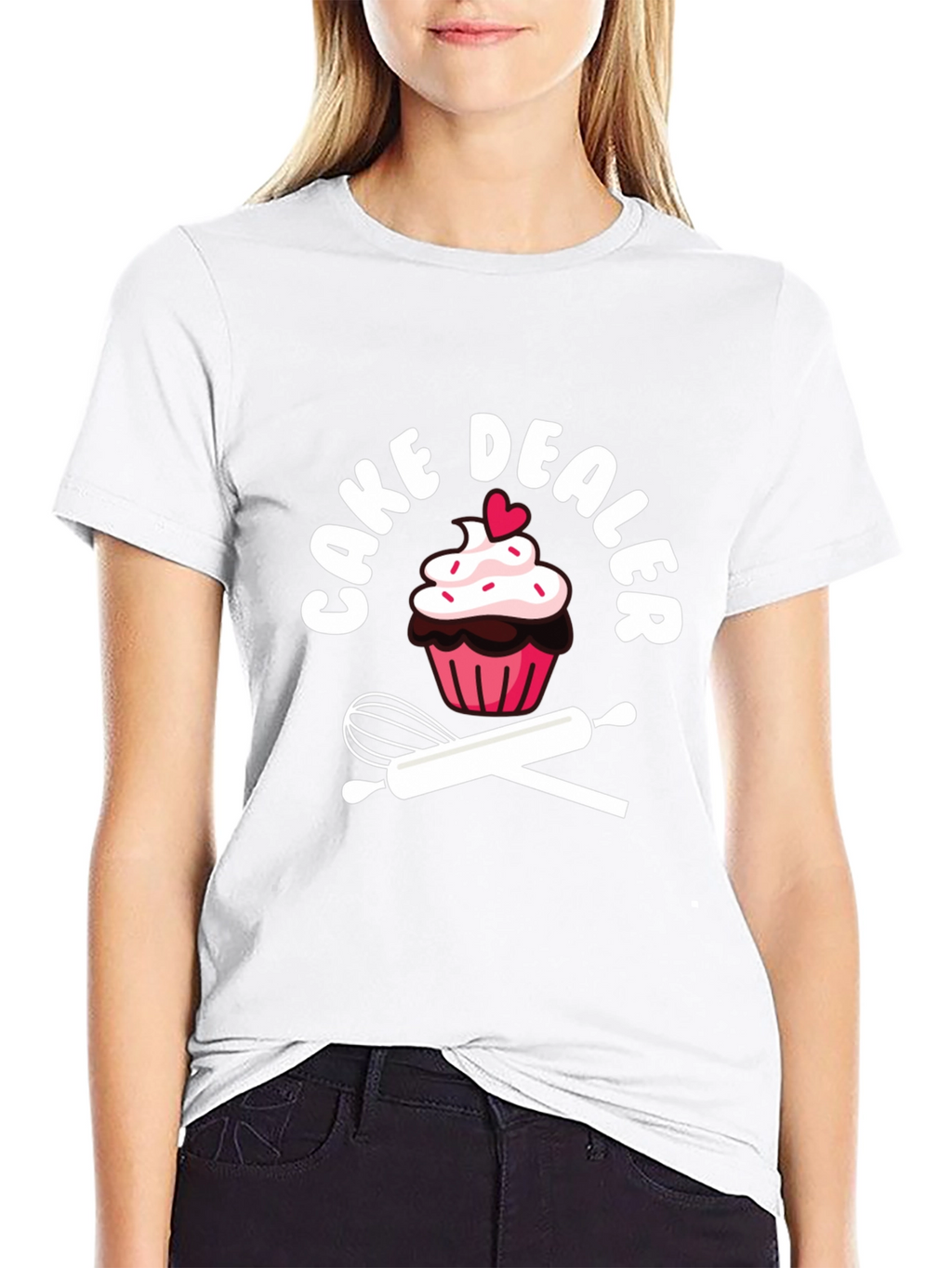 Cake Dealer Graphic T-Shirt - Baker Humor Tee