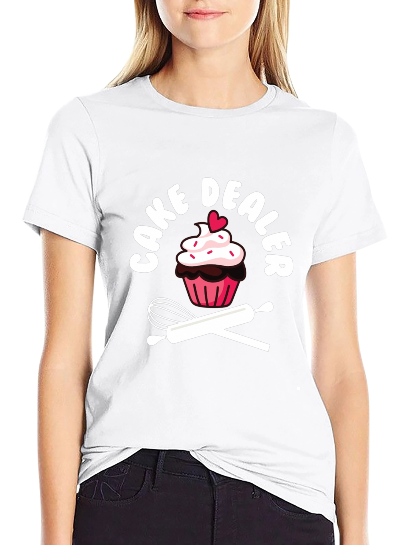 Cake Dealer Graphic T-Shirt - Baker Humor Tee