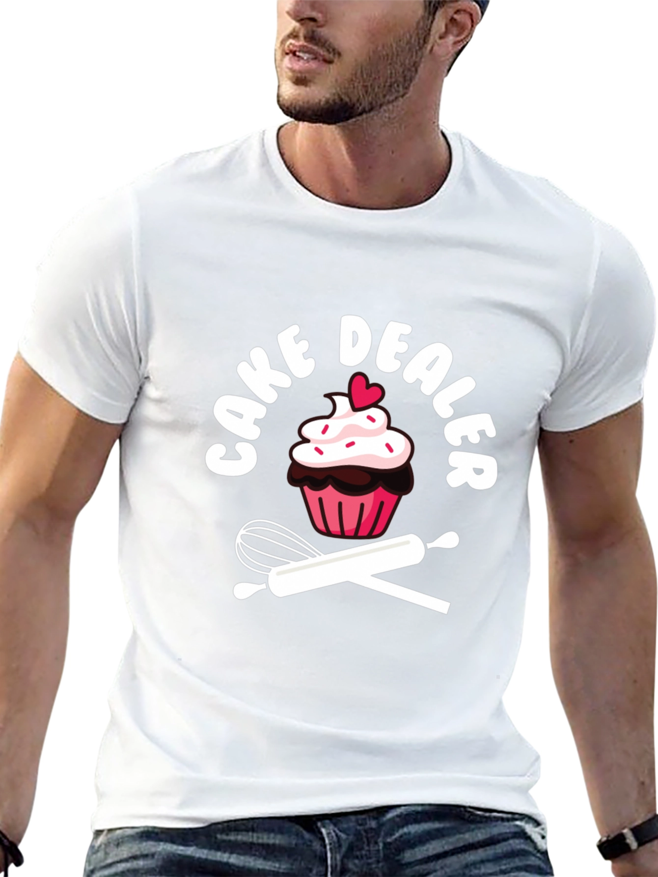 Cake Dealer Graphic T-Shirt - Baker Humor Tee
