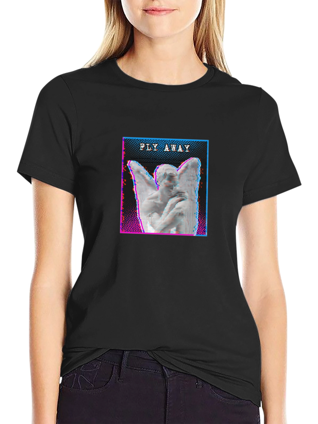 Fly Away Angel Graphic T-Shirt