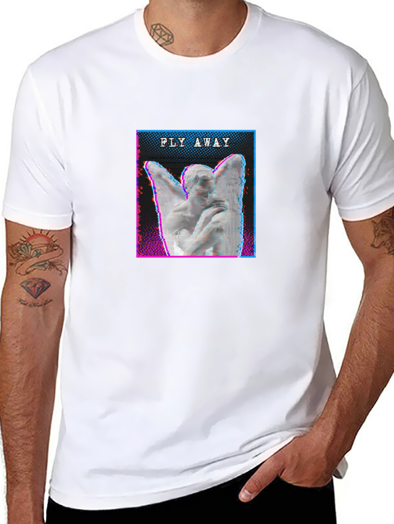 Fly Away Angel Graphic T-Shirt