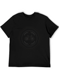 Mens Black Graphic Tee - Bicycle Design