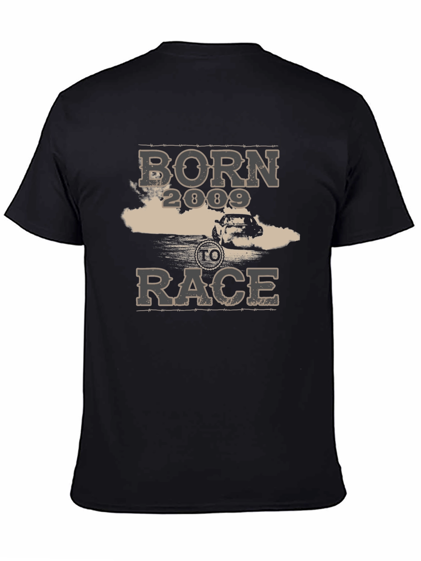 Born to Race 2009 Black Graphic Tee