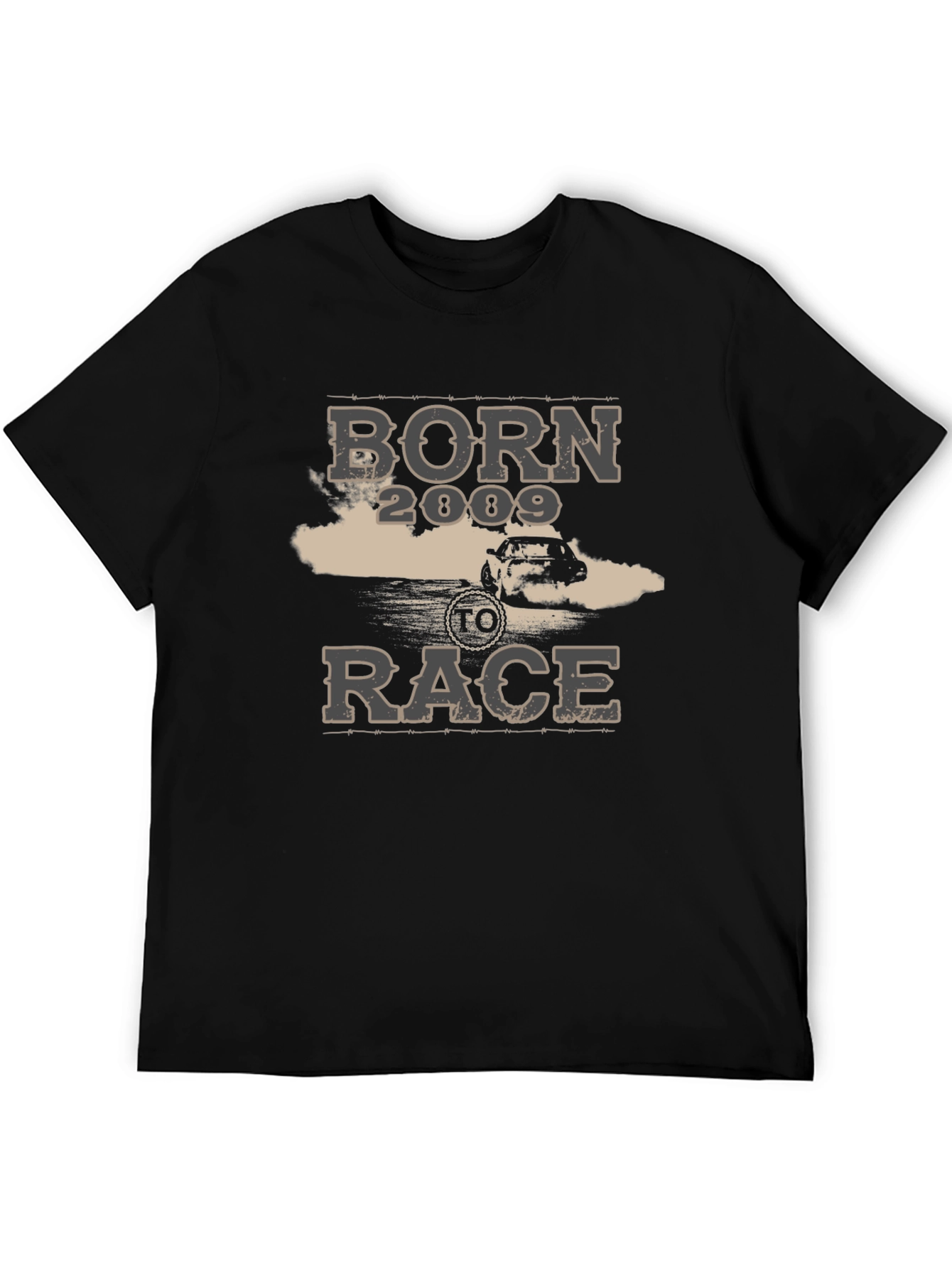 Born to Race 2009 Black Graphic Tee
