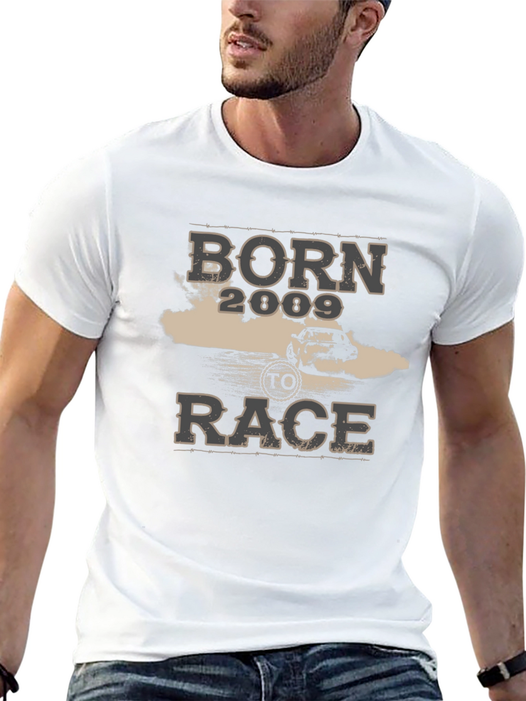 Born to Race 2009 Black Graphic Tee