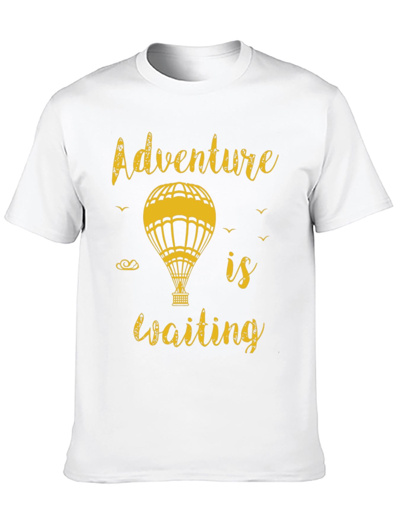Adventure Awaits Tee - Hot Air Balloon Graphic T-Shirt