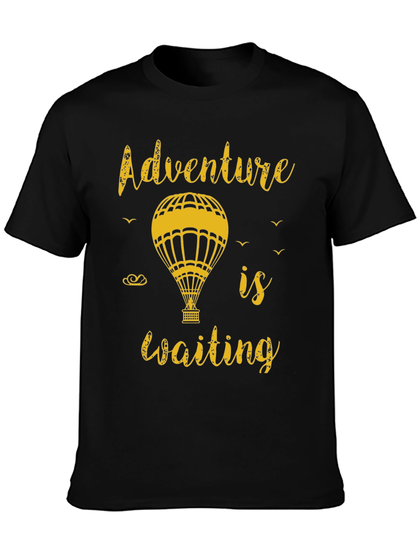 Adventure Awaits Tee - Hot Air Balloon Graphic T-Shirt