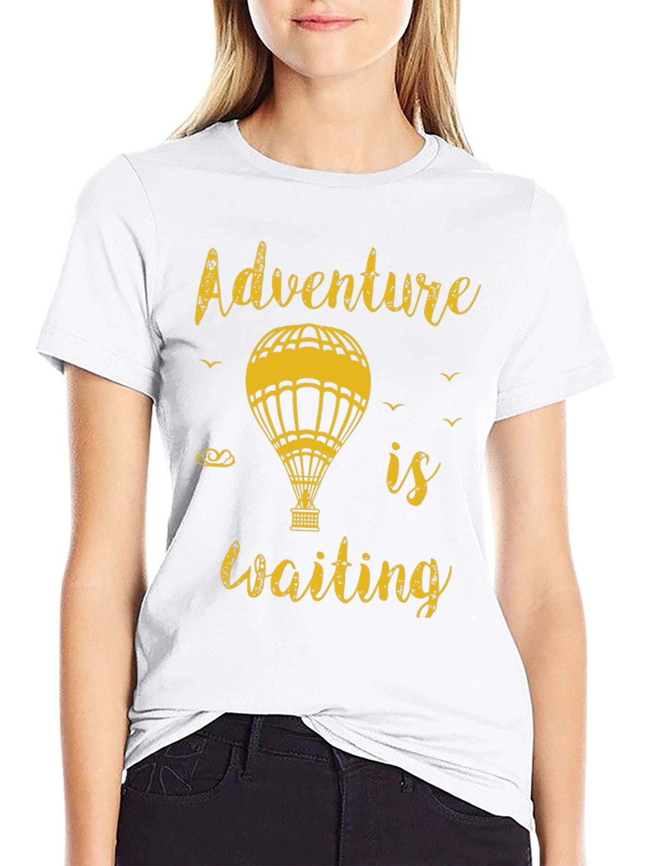 Adventure Awaits Tee - Hot Air Balloon Graphic T-Shirt