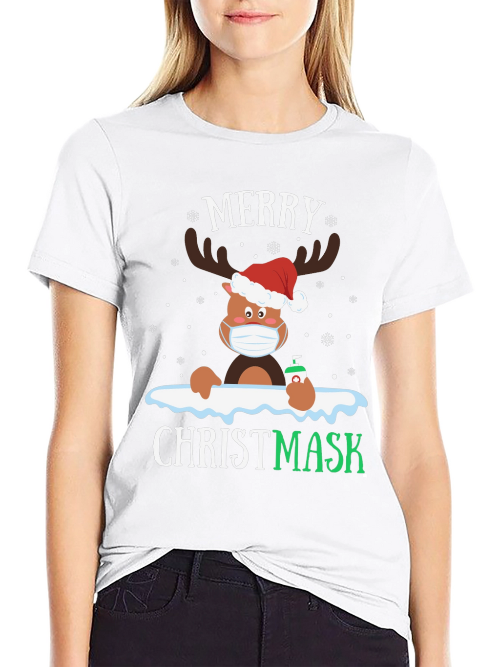 Merry Christmask Reindeer T-Shirt