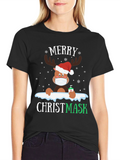 Merry Christmask Reindeer T-Shirt