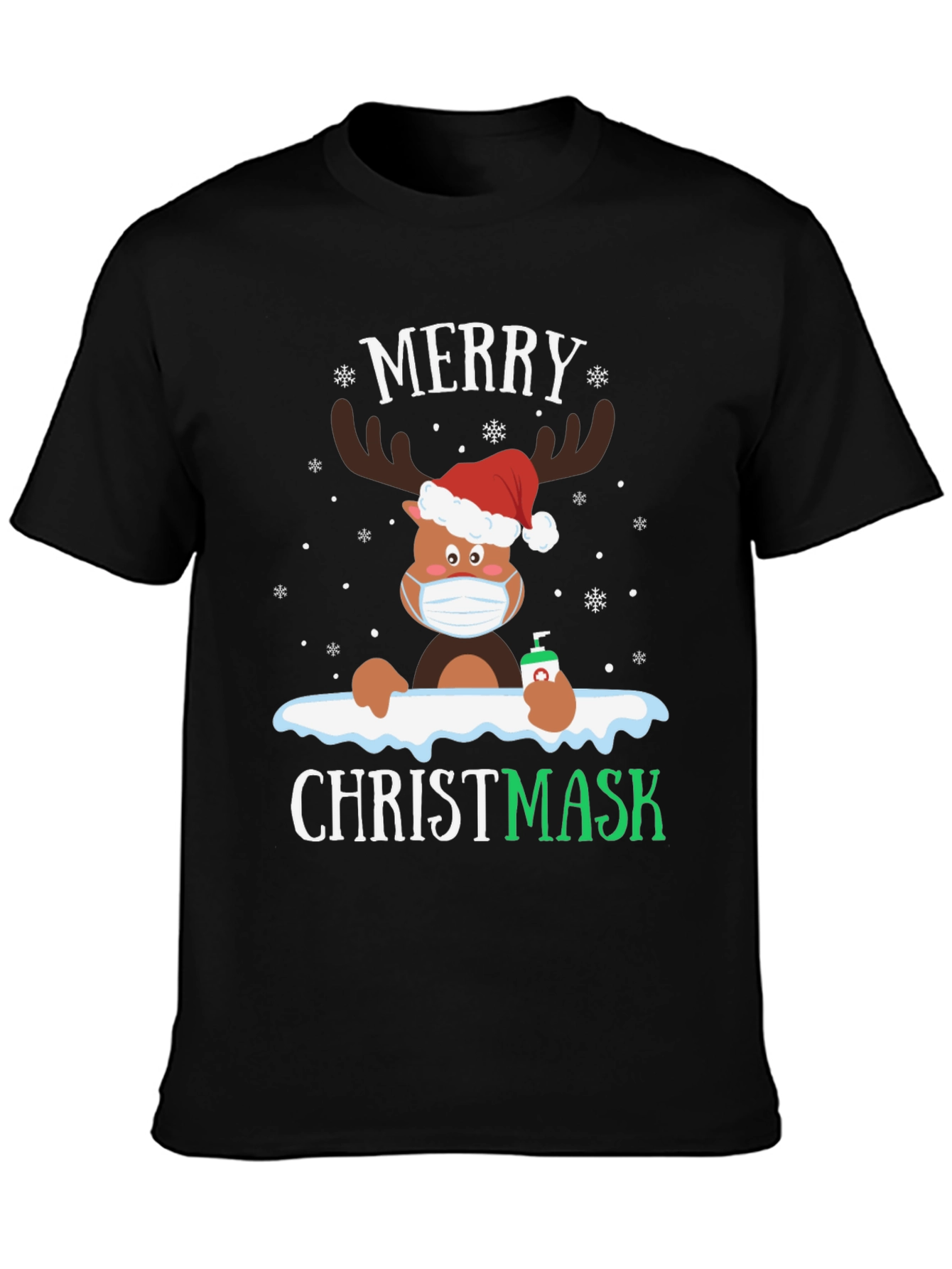 Merry Christmask Reindeer T-Shirt