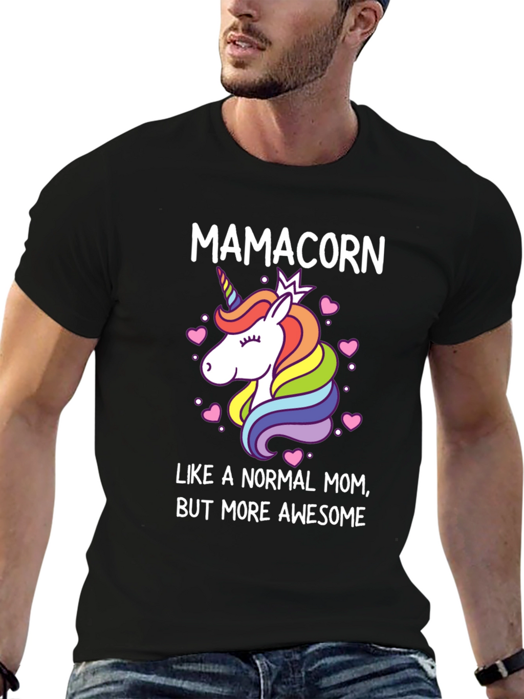 Mamacorn Awesome Mom Graphic Tee