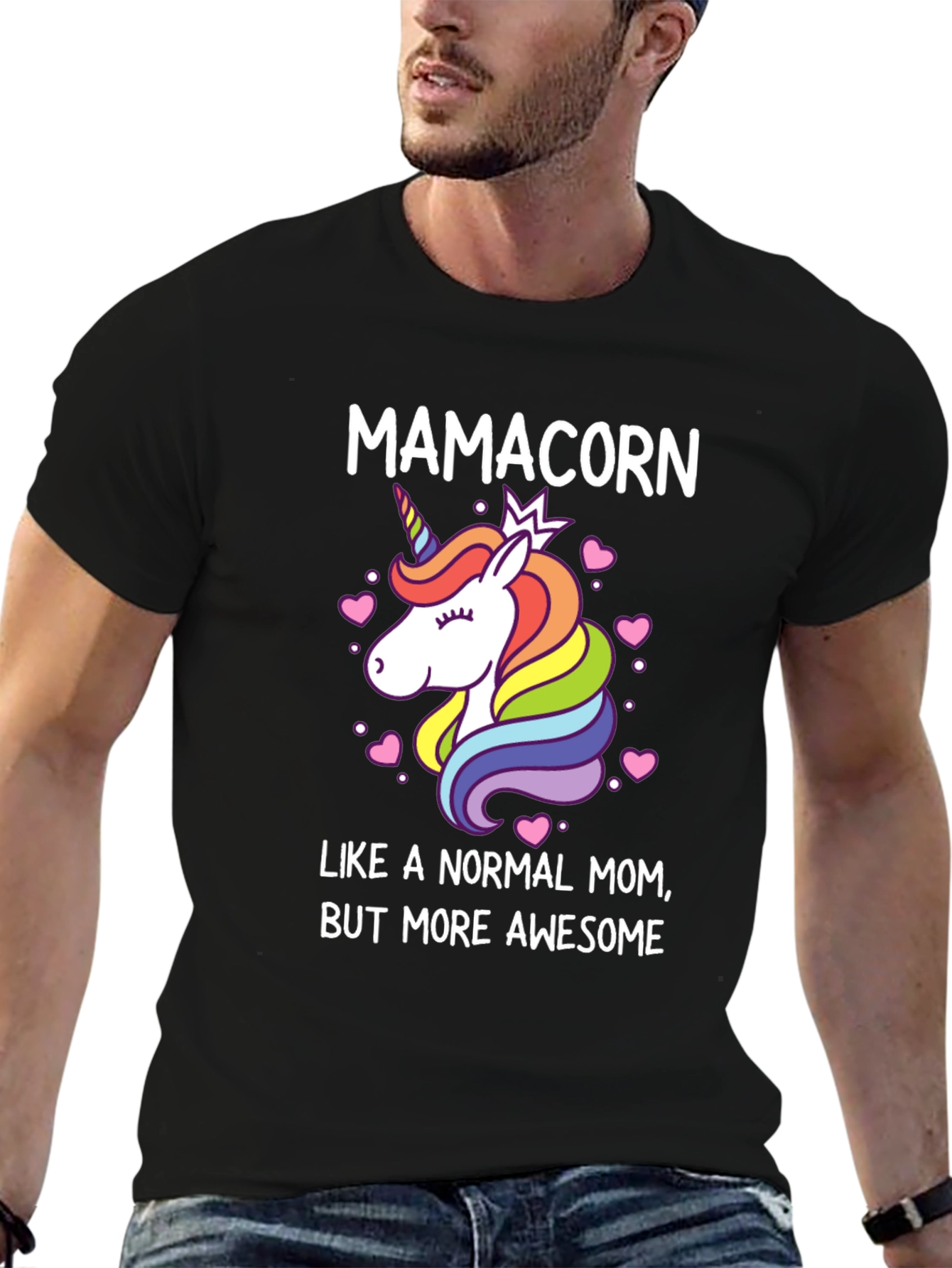 Mamacorn Awesome Mom Graphic Tee