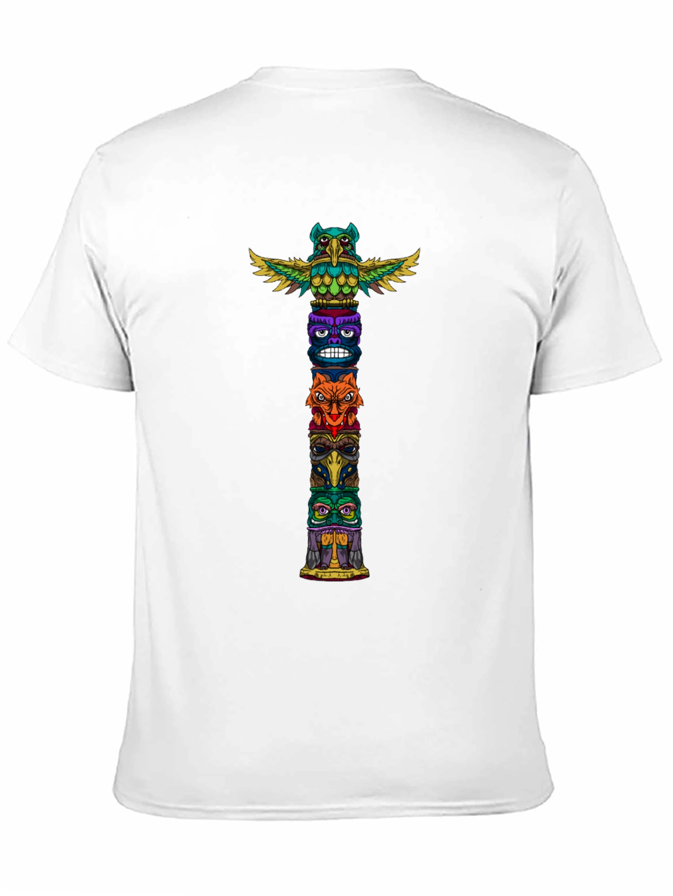 Tribal Totem Pole Graphic T-Shirt